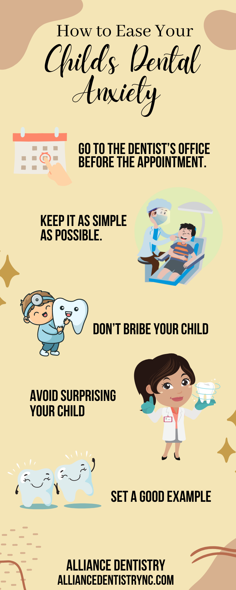 How to Ease Your Childs Dental Anxiety Infographic