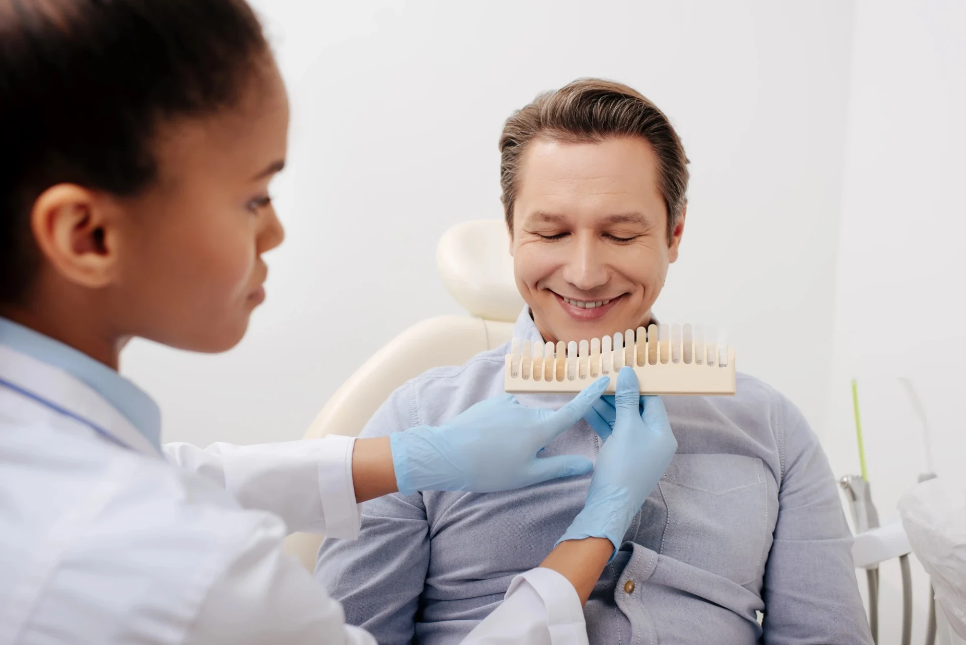 teeth whitening cary nc patient shade selection